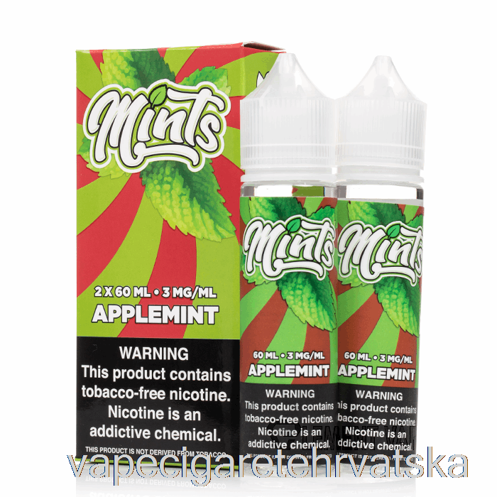 Vape Cigarete Applemint - Mints Vape Co - 120ml 3mg